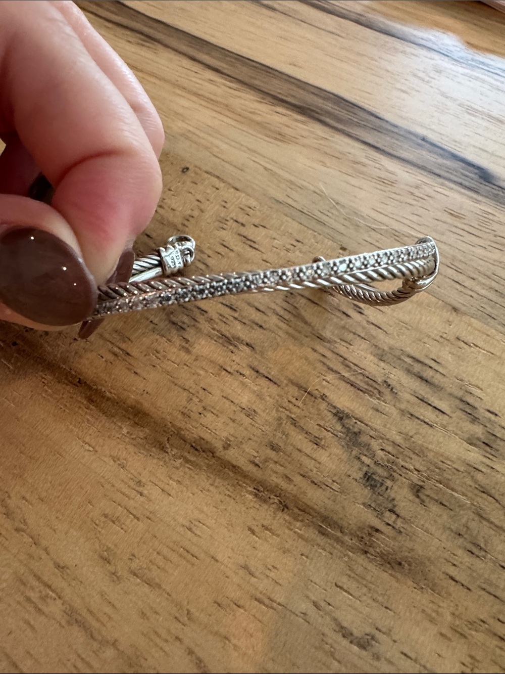 David Yurman Diamond Crossover Bracelet (small) - Picture 3 of 3